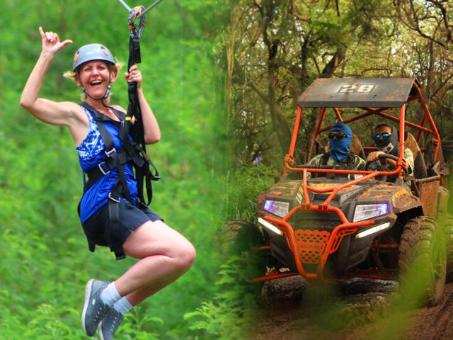 coral crater 6 Zipline ATV